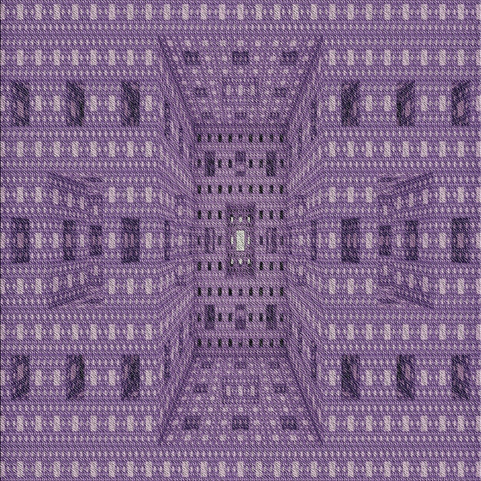 Patterned Purple Novelty Rug, pat1368