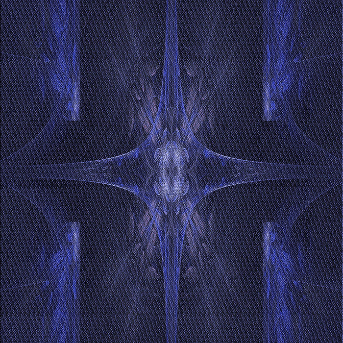 Patterned Night Blue Rug, pat1369blu