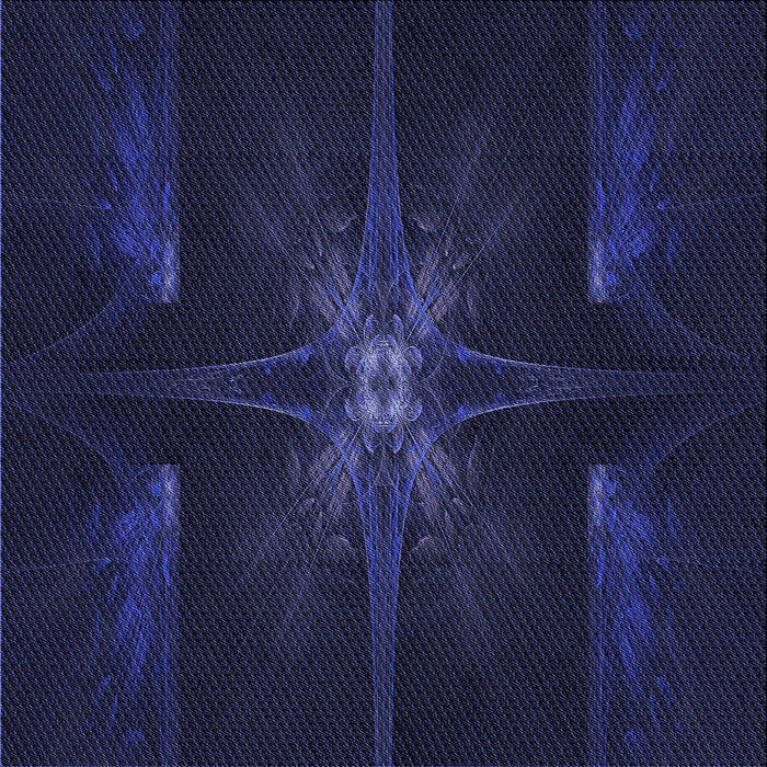 Round Patterned Night Blue Rug, pat1369blu