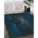 Machine Washable Transitional Blue Rug in a Family Room, wshpat1369lblu