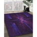 Patterned Deep Purple Rug in Family Room, pat1369pur