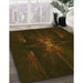 Machine Washable Transitional Dark Bronze Brown Rug in a Family Room, wshpat1369yw