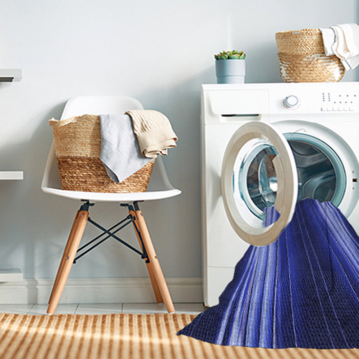 Machine Washable Transitional Light Slate Blue Rug in a Washing Machine, wshpat137blu