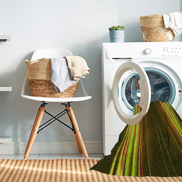 Machine Washable Transitional Night Red Rug in a Washing Machine, wshpat137yw