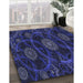 Machine Washable Transitional Night Blue Rug in a Family Room, wshpat1370blu