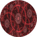 Square Machine Washable Transitional Maroon Red Rug in a Living Room, wshpat1370rd