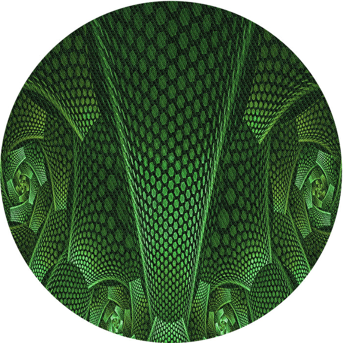 Square Machine Washable Transitional Green Rug in a Living Room, wshpat1371grn