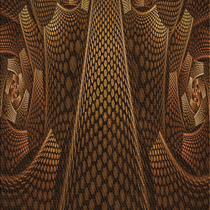 Patterned Mahogany Brown Rug, pat1371org