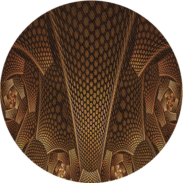 Square Machine Washable Transitional Mahogany Brown Rug in a Living Room, wshpat1371org