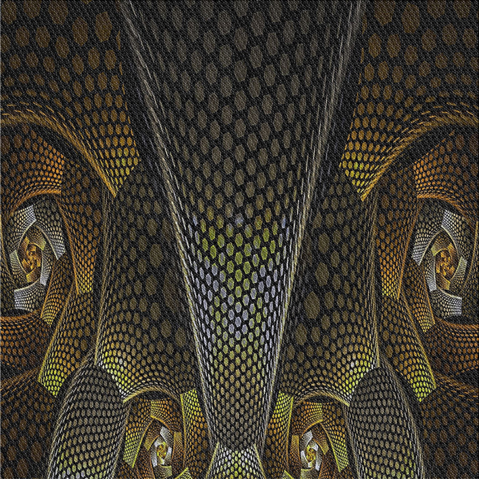 Sideview of Machine Washable Transitional Brown Rug, wshpat1371