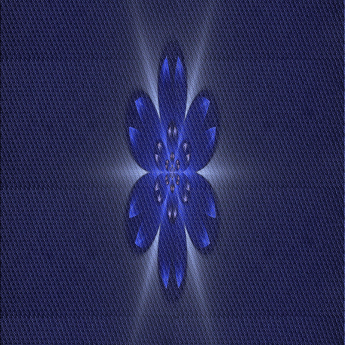Patterned Night Blue Rug, pat1372blu