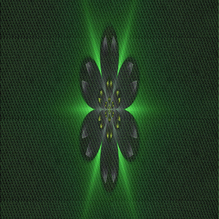 Patterned Deep Emerald Green Rug, pat1372grn