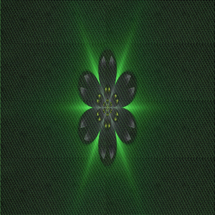 Round Patterned Deep Emerald Green Rug, pat1372grn