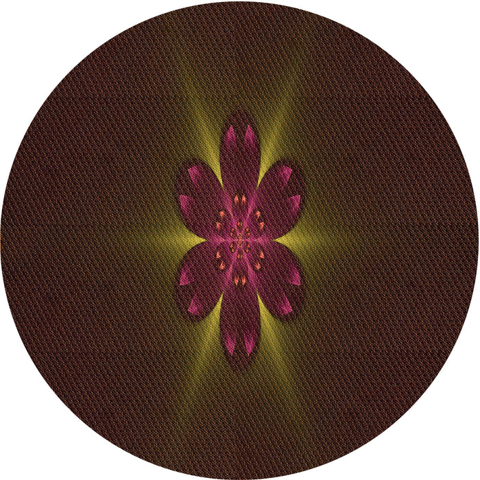 Square Patterned Red Brown Rug, pat1372org