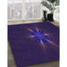 Machine Washable Transitional Midnight Blue Rug in a Family Room, wshpat1372pur