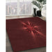 Machine Washable Transitional Tomato Red Rug in a Family Room, wshpat1372rd