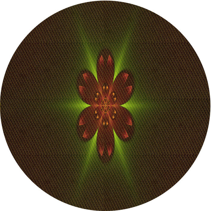 Square Patterned Black Brown Rug, pat1372yw