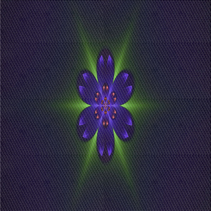 Square Patterned Blue Novelty Rug, pat1372