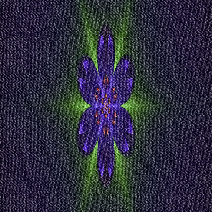 Patterned Blue Novelty Rug, pat1372