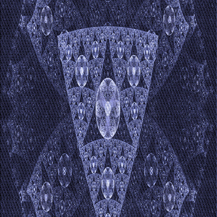 Patterned Night Blue Rug, pat1373blu