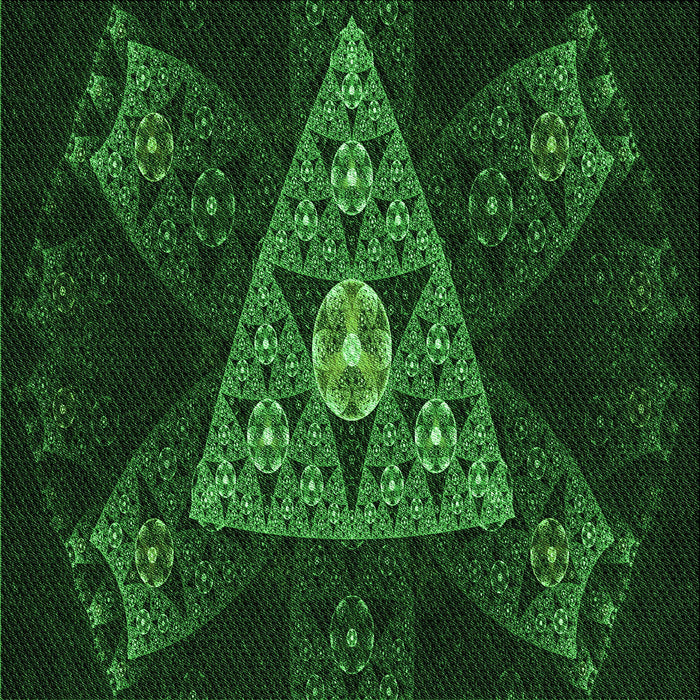 Round Machine Washable Transitional Black Rug, wshpat1373grn