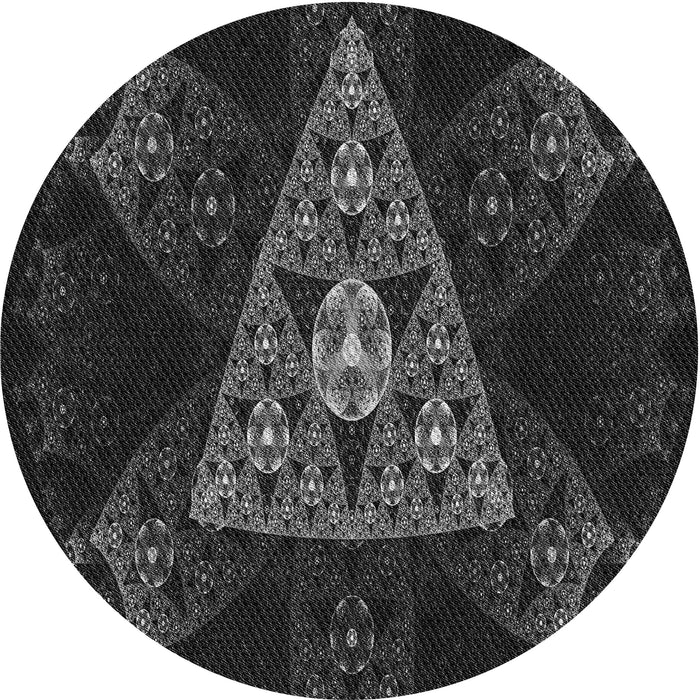 Square Machine Washable Transitional Carbon Gray Rug in a Living Room, wshpat1373gry