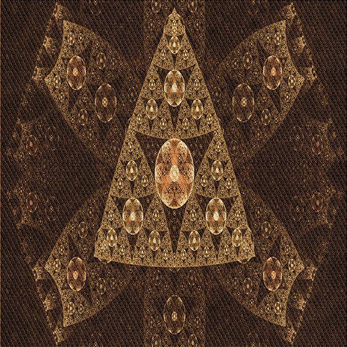 Round Machine Washable Transitional Black Brown Rug, wshpat1373org