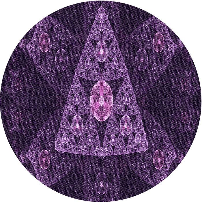 Square Machine Washable Transitional Purple Violet Purple Rug in a Living Room, wshpat1373pur