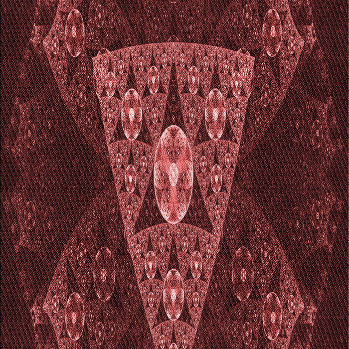 Patterned Fire Brick Red Rug, pat1373rd