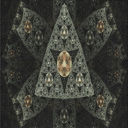 Sideview of Machine Washable Transitional Black Rug, wshpat1373