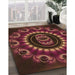 Machine Washable Transitional Chestnut Red Rug in a Family Room, wshpat1374org