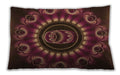 Patterned Rectangular Chestnut Red Lumbar Throw Pillow, 13 inch by 19 inch, lbpat1374org