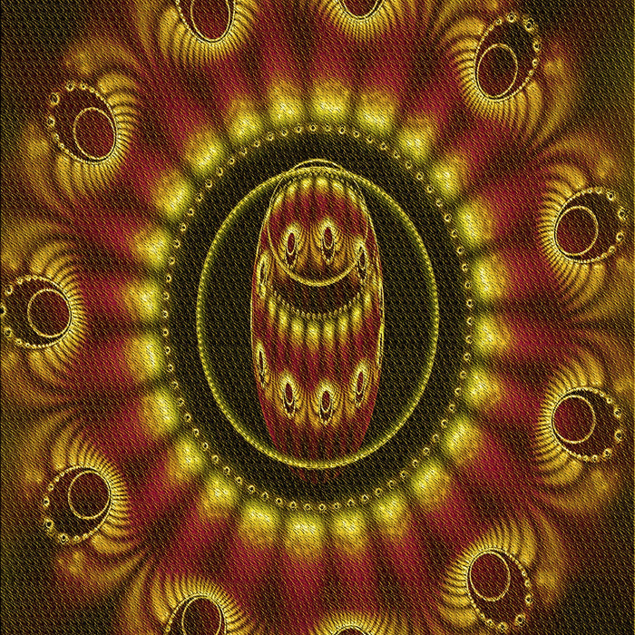 Patterned Dark Bisque Brown Rug, pat1374yw