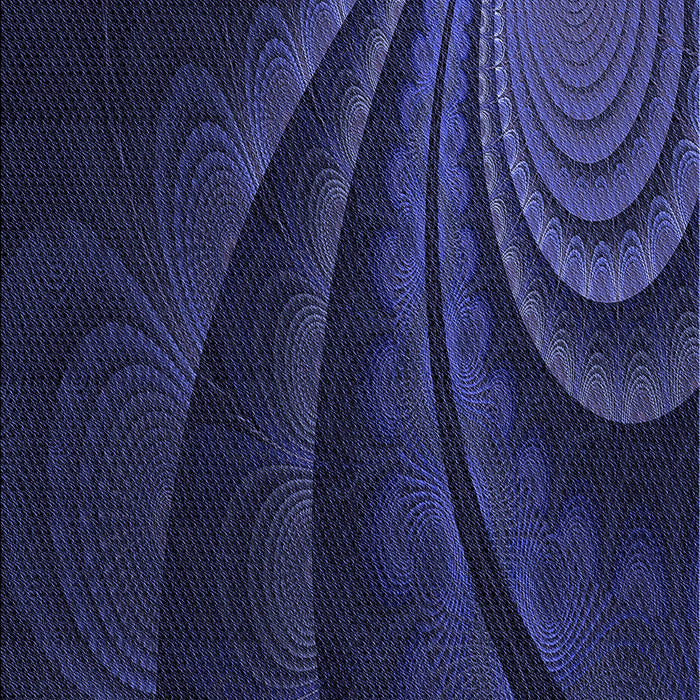 Patterned Night Blue Rug, pat1375blu