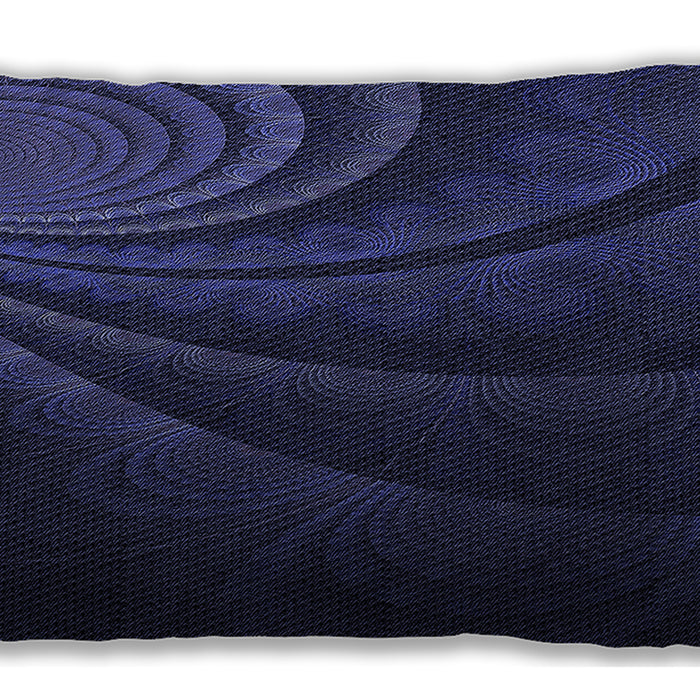 Patterned Rectangular Night Blue Lumbar Throw Pillow, 13 inch by 19 inch, lbpat1375blu