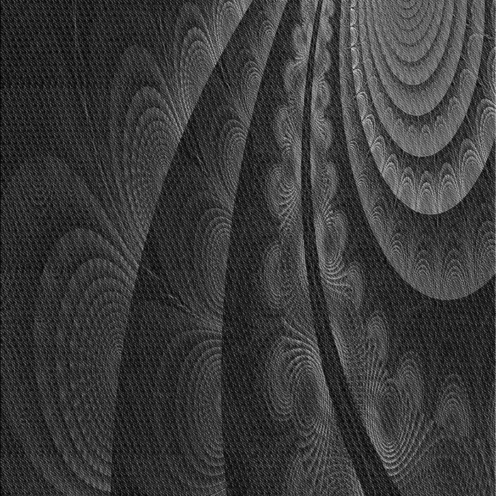 Machine Washable Transitional Midnight Gray Rug, wshpat1375gry