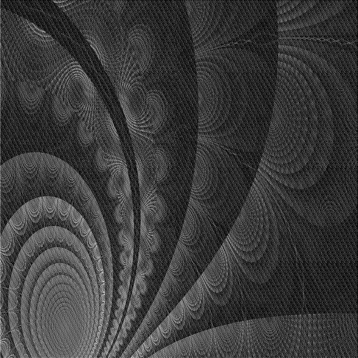 Round Machine Washable Transitional Midnight Gray Rug, wshpat1375gry