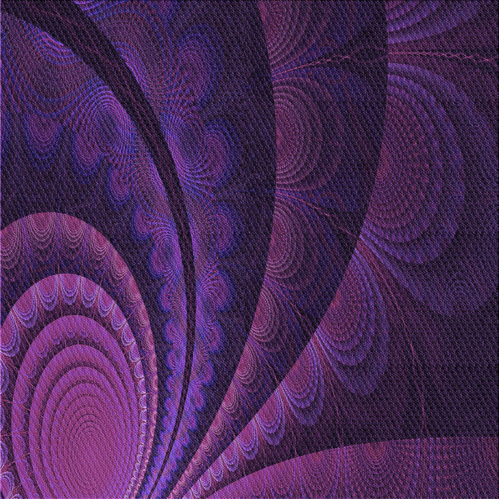 Round Patterned Dark Purple Rug, pat1375pur