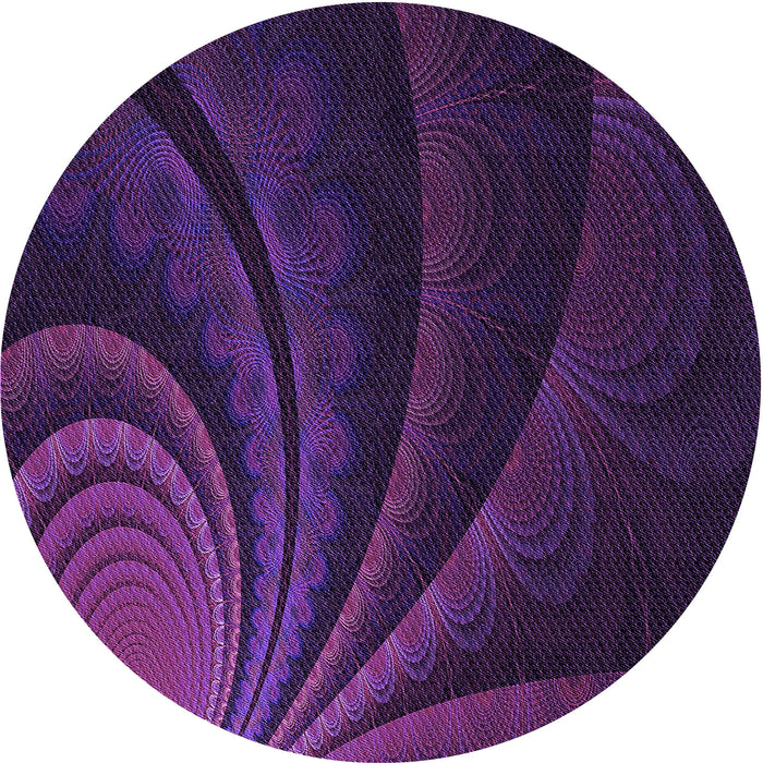 Square Machine Washable Transitional Dark Purple Rug in a Living Room, wshpat1375pur