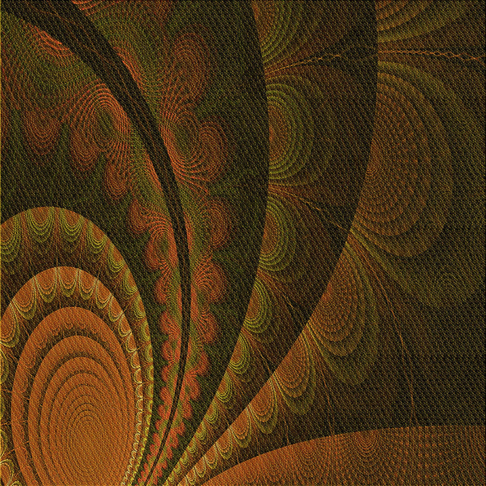 Round Patterned Dark Bronze Brown Rug, pat1375yw