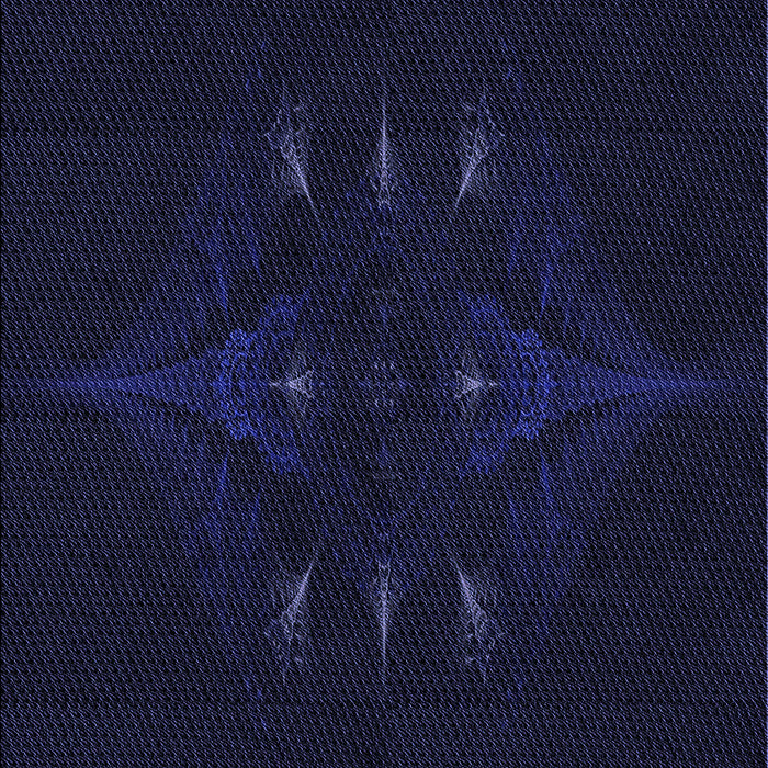 Patterned Black Rug, pat1376blu