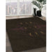 Machine Washable Transitional Chocolate Brown Rug in a Family Room, wshpat1376brn