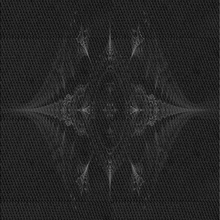 Patterned Black Rug, pat1376gry