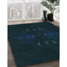 Machine Washable Transitional Black Rug in a Family Room, wshpat1376lblu