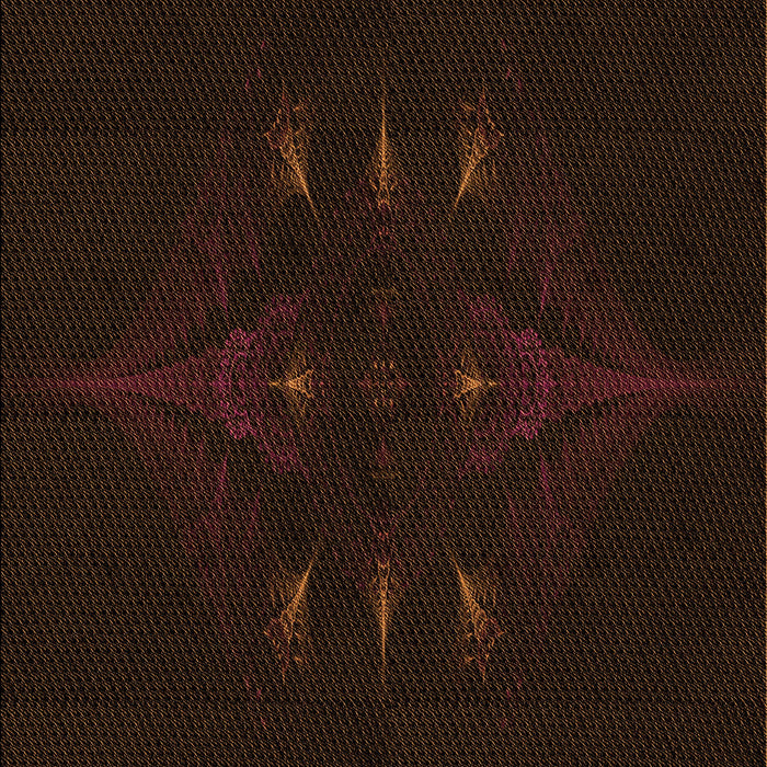 Patterned Black Rug, pat1376org