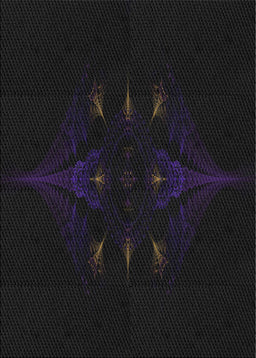 Patterned Light Black Novelty Rug, pat1376
