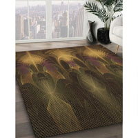 Patterned Oak Brown Rug, pat1377brn