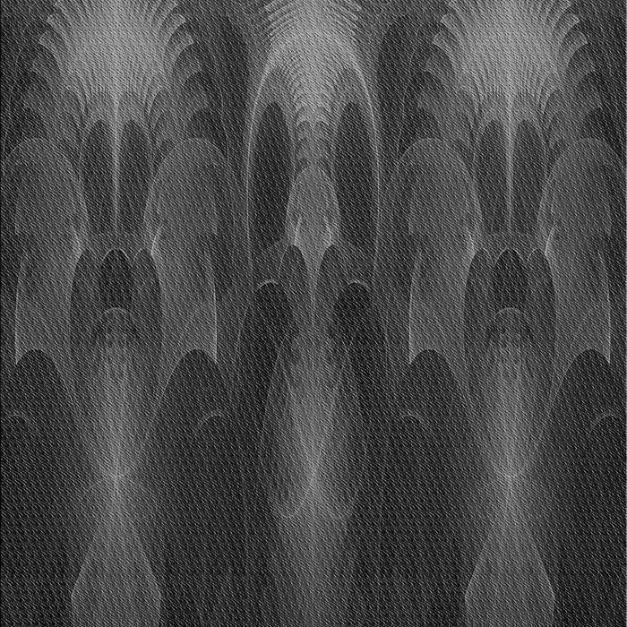 Patterned Charcoal Black Rug, pat1377gry