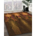 Machine Washable Transitional Mahogany Brown Rug in a Family Room, wshpat1377org