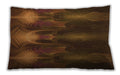 Patterned Rectangular Mahogany Brown Lumbar Throw Pillow, 13 inch by 19 inch, lbpat1377org